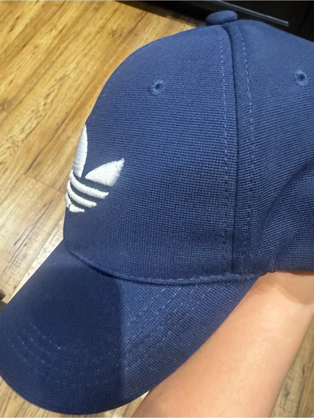 Adidas Navy 90s Baseball Cap with White Trefoil Logo